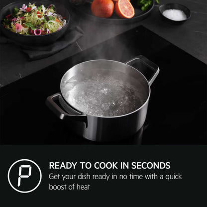 AEG SO64IA0BIT 5000 SaphirMatt SE 60cm 4 Zone Induction Hob - Black