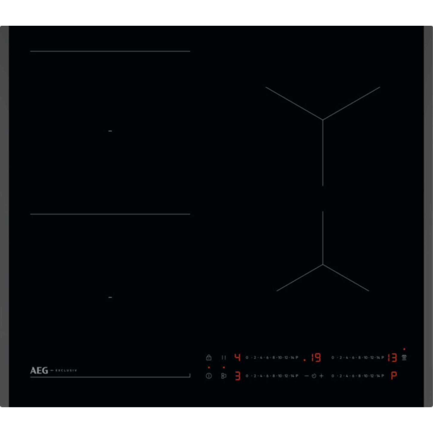 AEG SO64IA00FB 59cm 4 Zone Induction Hob - Black