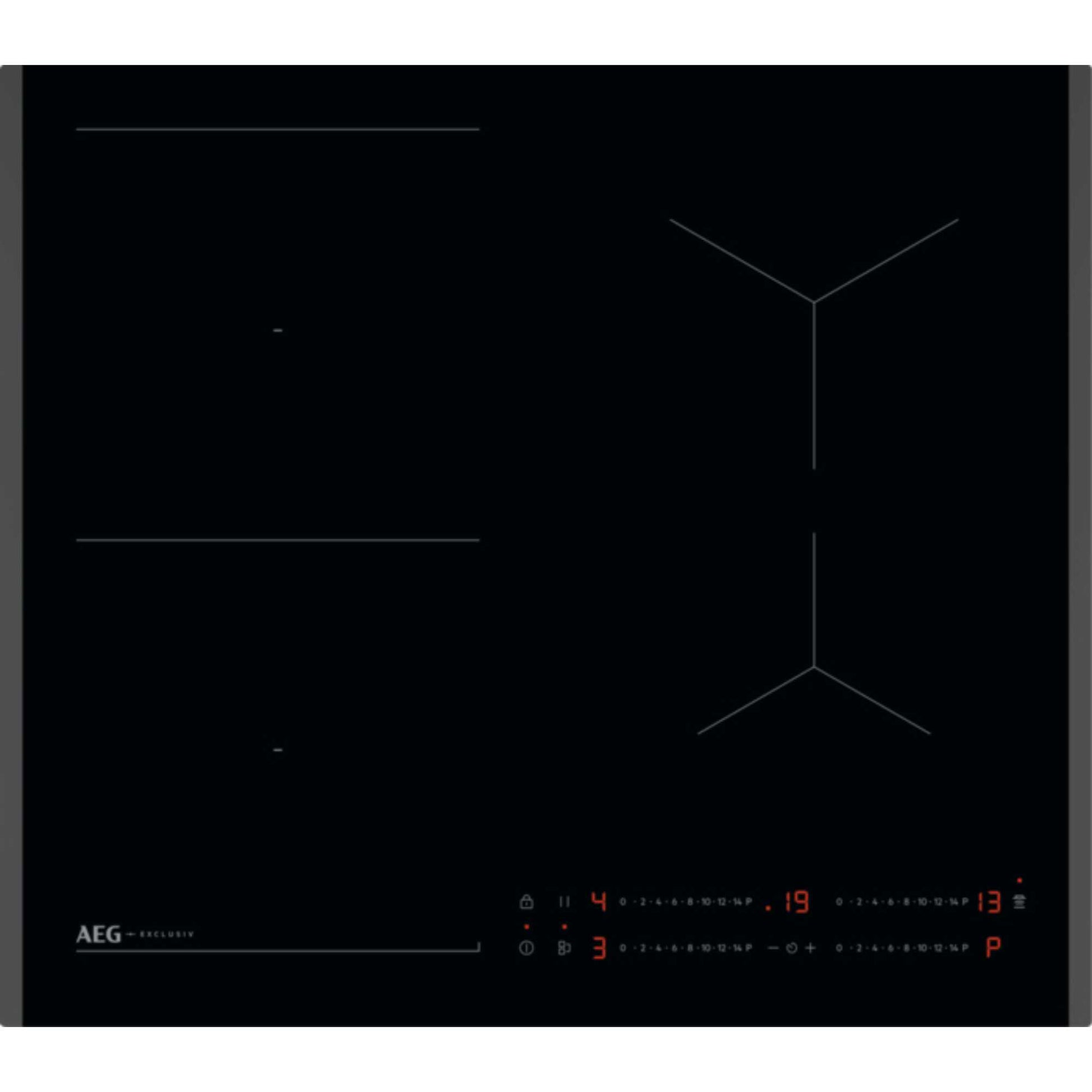 AEG SO64IA00FB 59cm 4 Zone Induction Hob - Black