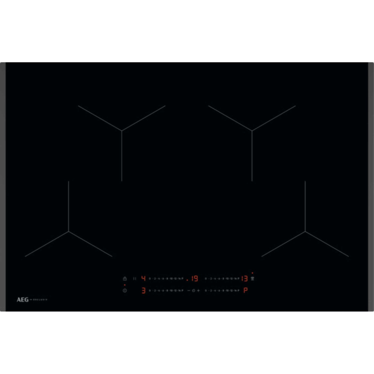 AEG SO84IA00FB 78cm 4 Zone Induction Hob - Black