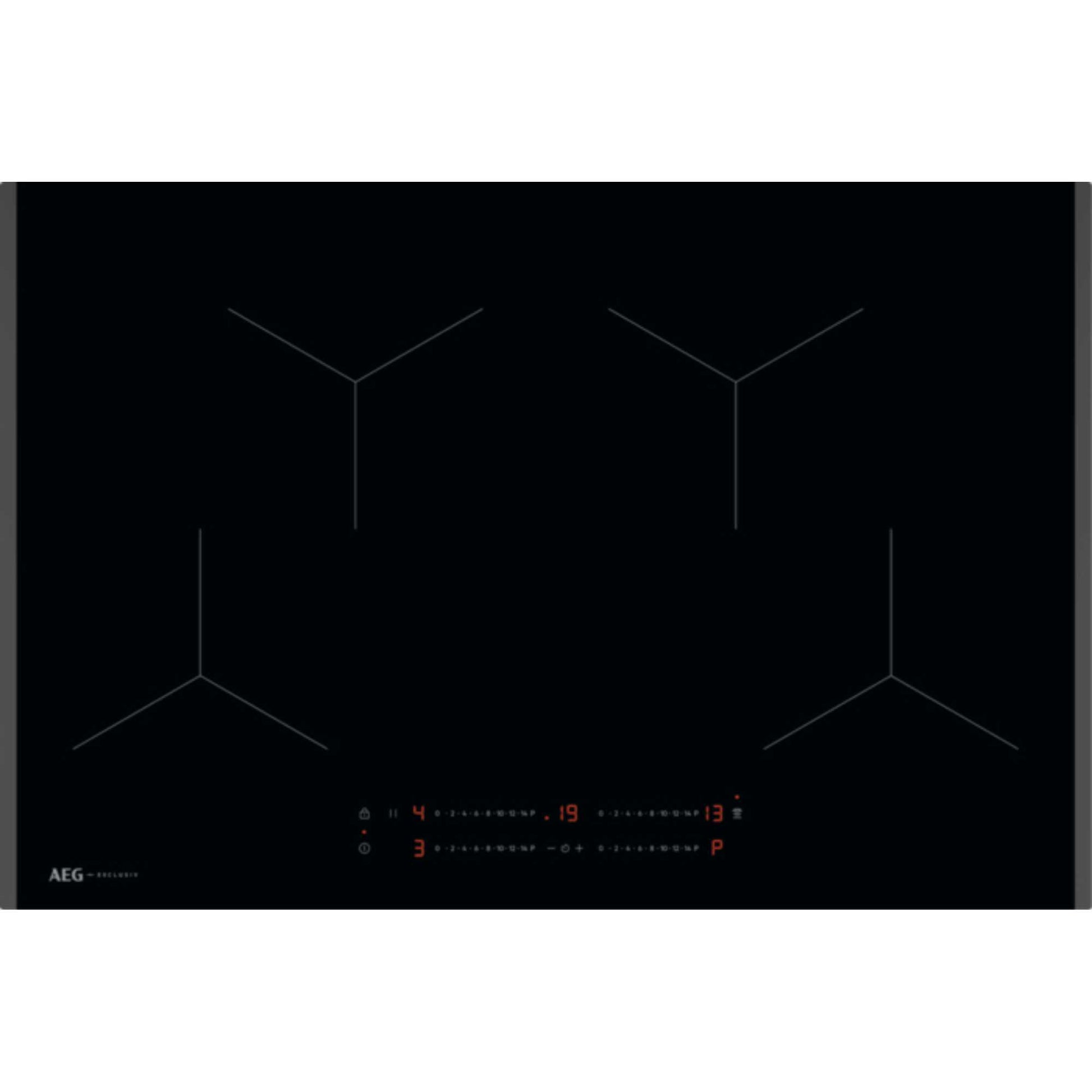 AEG SO84IA00FB 78cm 4 Zone Induction Hob - Black