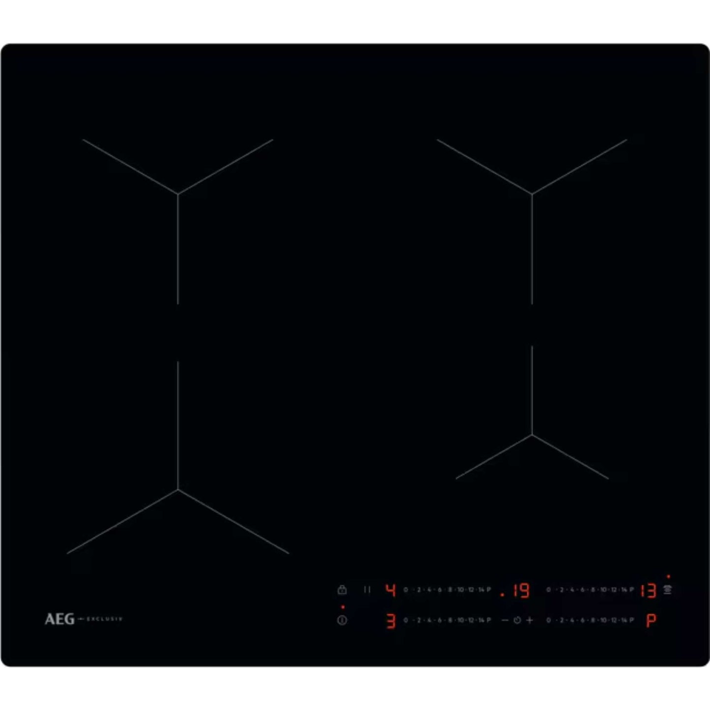 AEG TO64IA00CB 58cm 4 Zone Induction Hob - Black