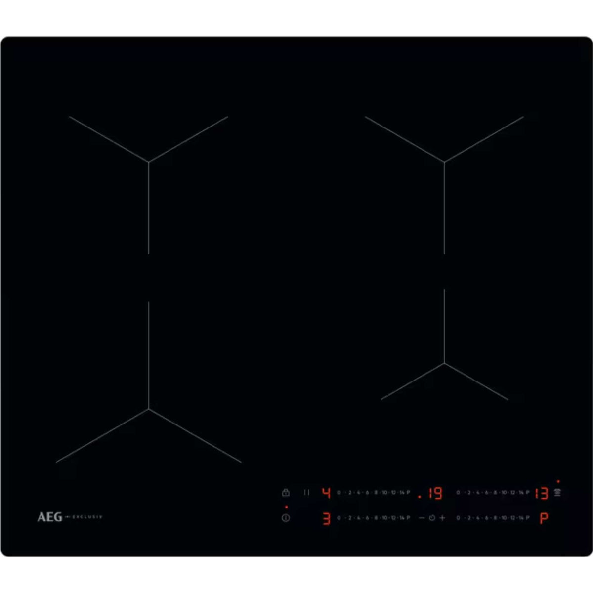 AEG TO64IA00CB 58cm 4 Zone Induction Hob - Black