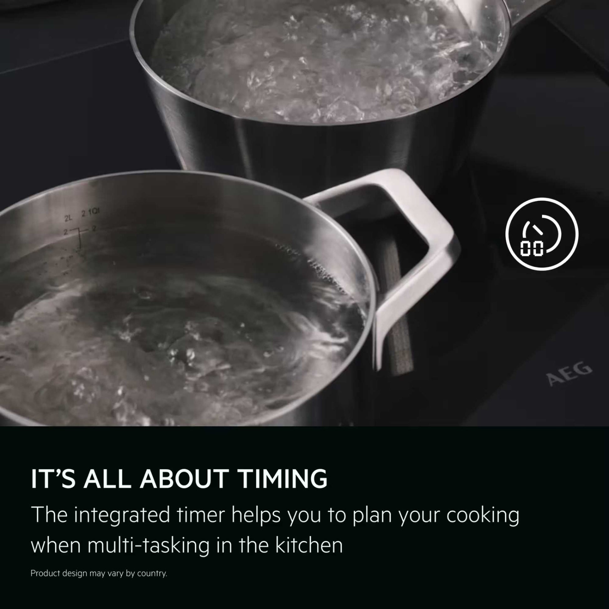 AEG TO64IA00CB 58cm 4 Zone Induction Hob - Black