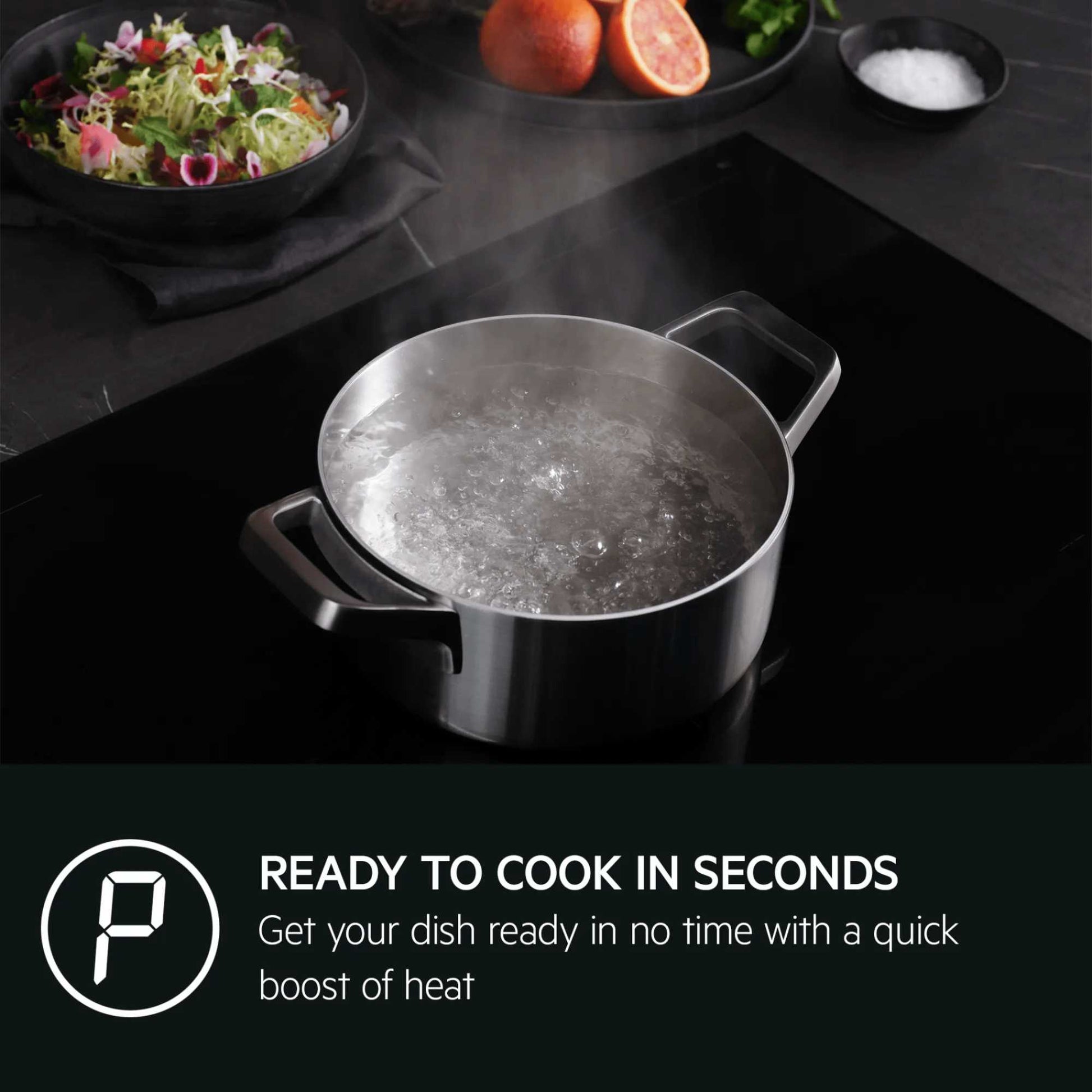 AEG TO64IA00CB 58cm 4 Zone Induction Hob - Black