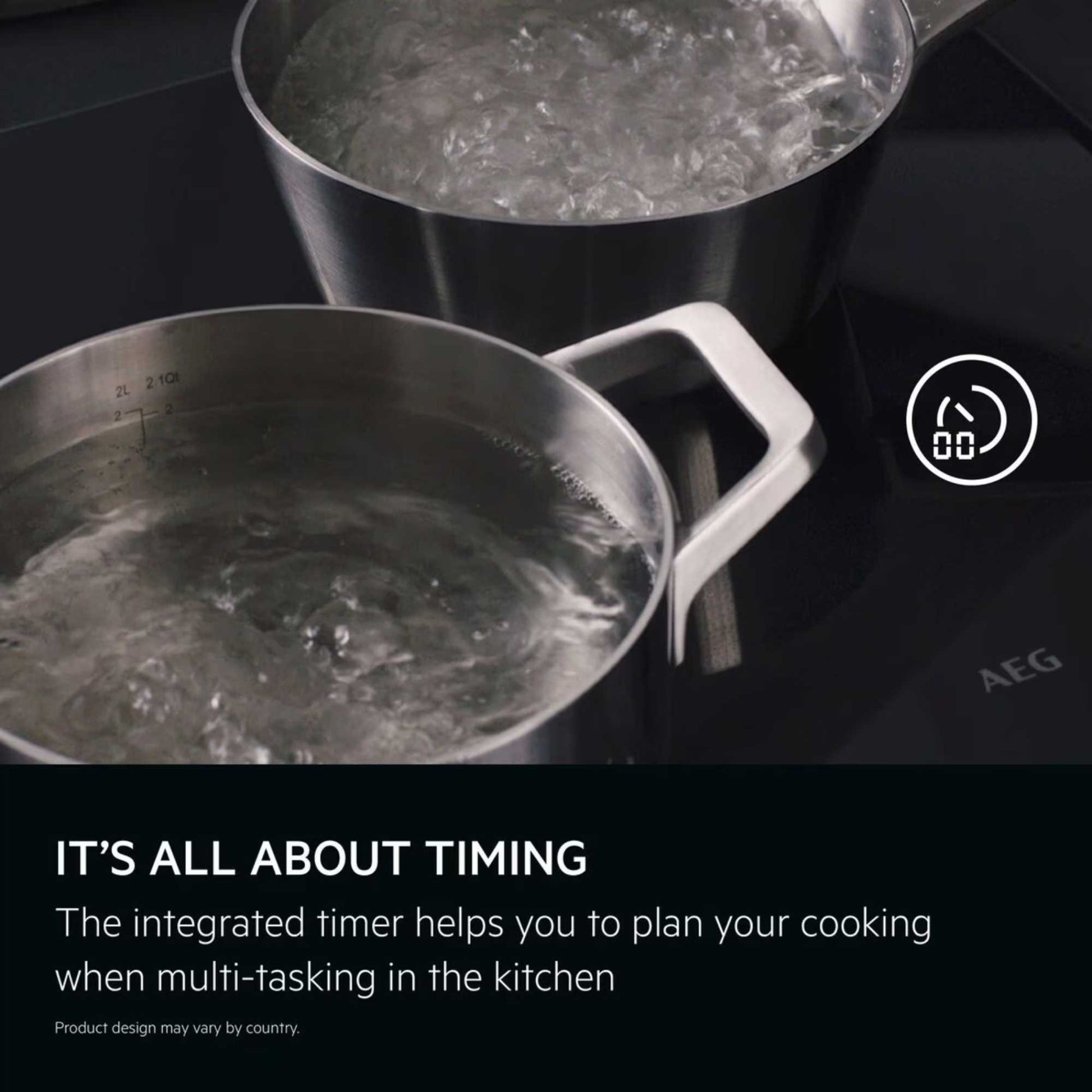 AEG 5000 TO84IA00FB 80cm Built-In 4-Zone Induction Hob