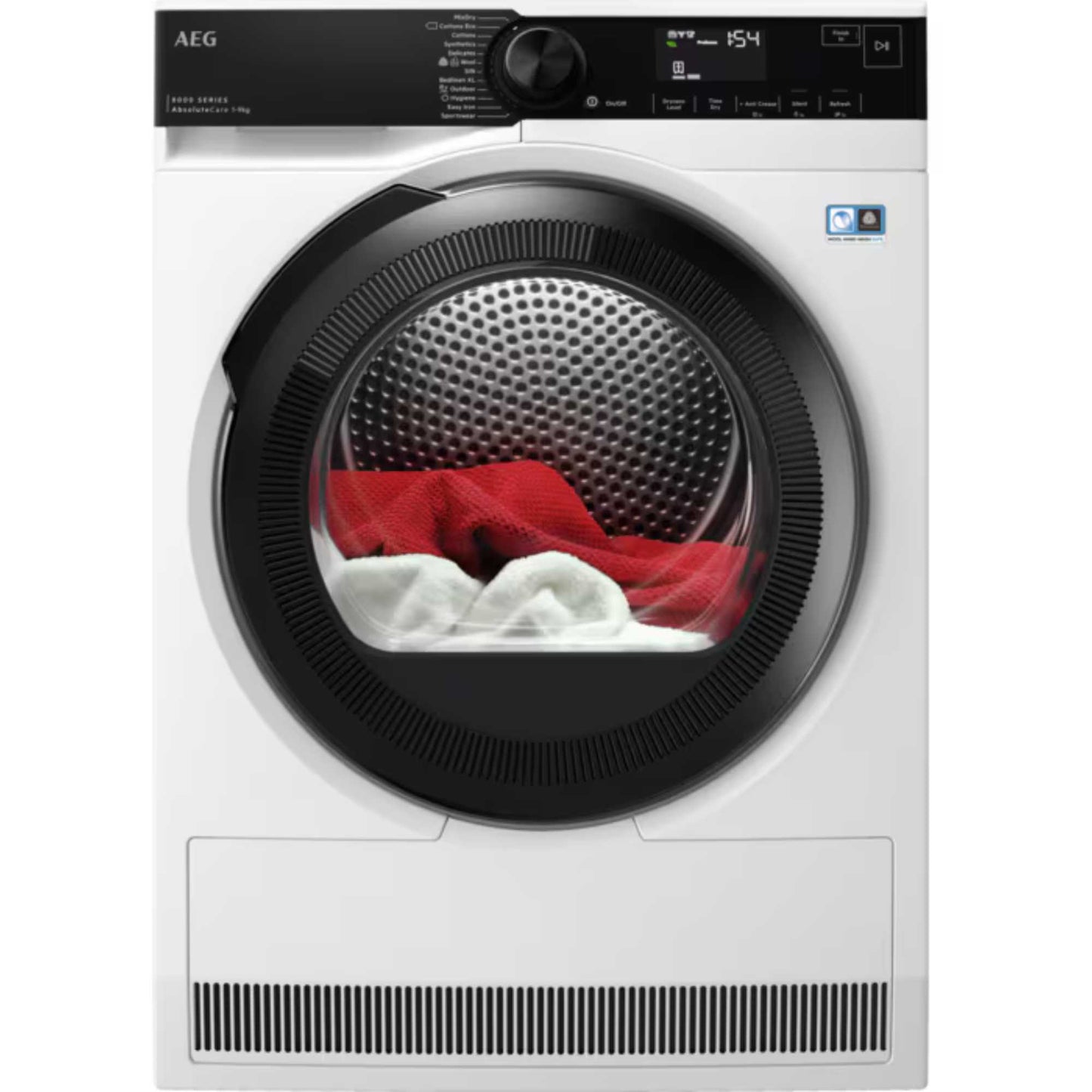 AEG 8000 AbsoluteCare 9kg Heat Pump Tumble Dryer - TR849P4B