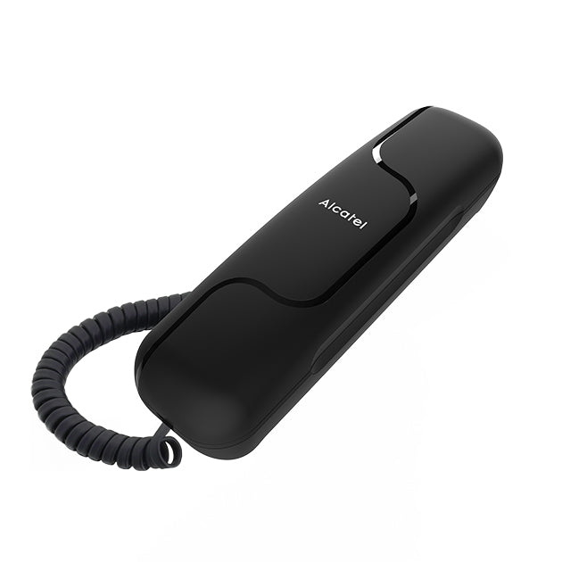 T06 Compact Corded Phone Black