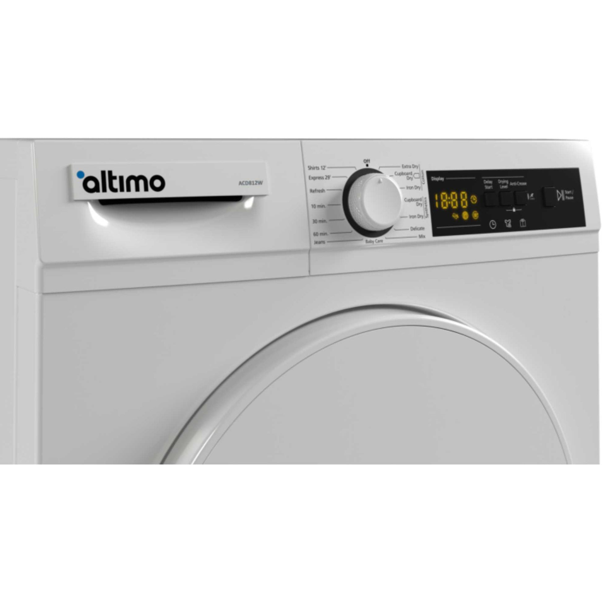 Altimo 8kg Condenser Tumble Dryer - ACD812W