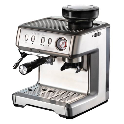 (DNO) METAL ESPRESSO COFFEE MAKER WITH GRINDER S/S