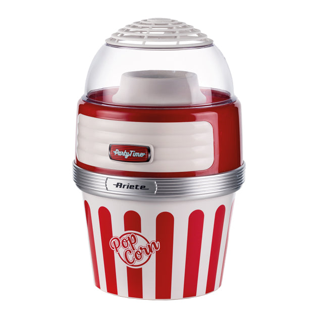 RETRO POPCORN MAKER WITH SERVING BOWL RED