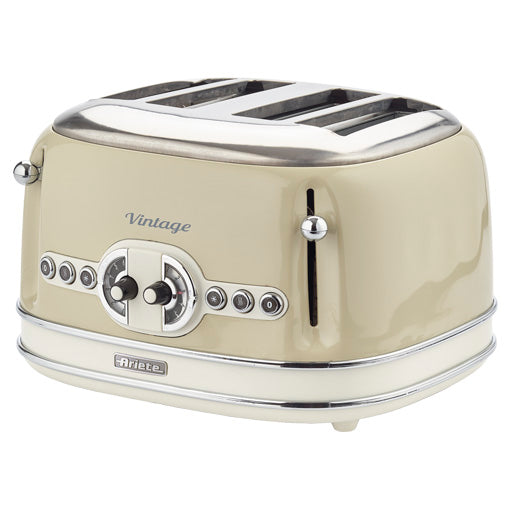 VINTAGE 4 SLICE TOASTER CREAM