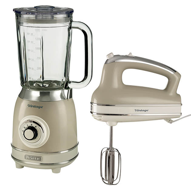 Ariete Vintage Hand Whisk & Jug Blender Cream