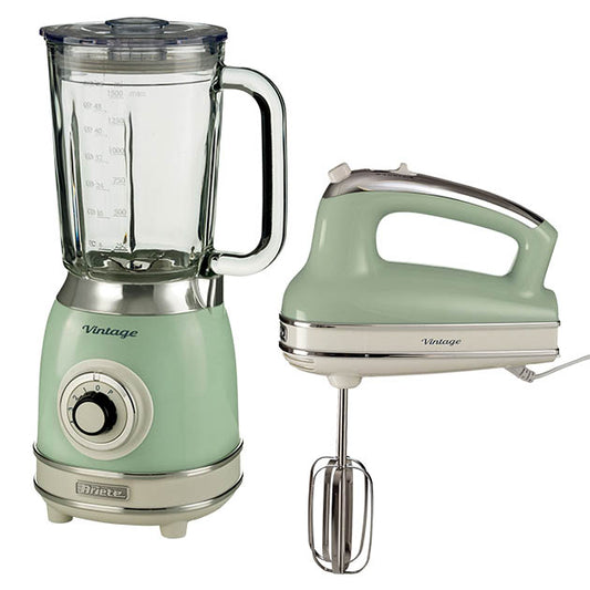 Ariete Vintage Hand Whisk & Jug Blender Green