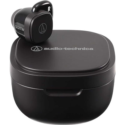 Audio Technica ATH-SQ1TWBK Bluetooth Wireless Earbuds - Black