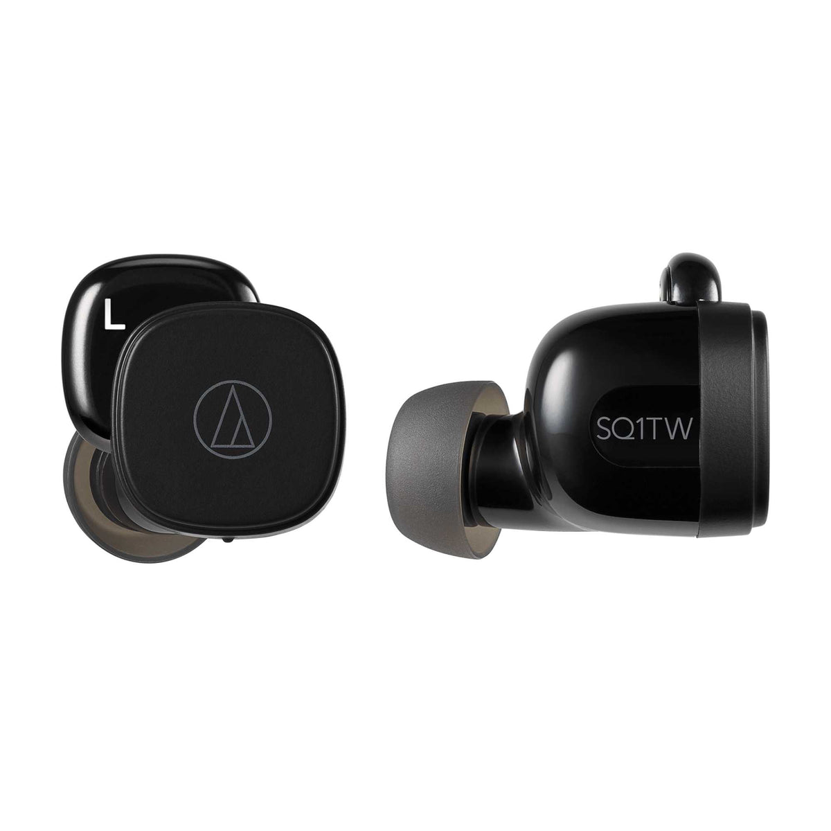 Audio Technica ATH-SQ1TWBK Bluetooth Wireless Earbuds - Black