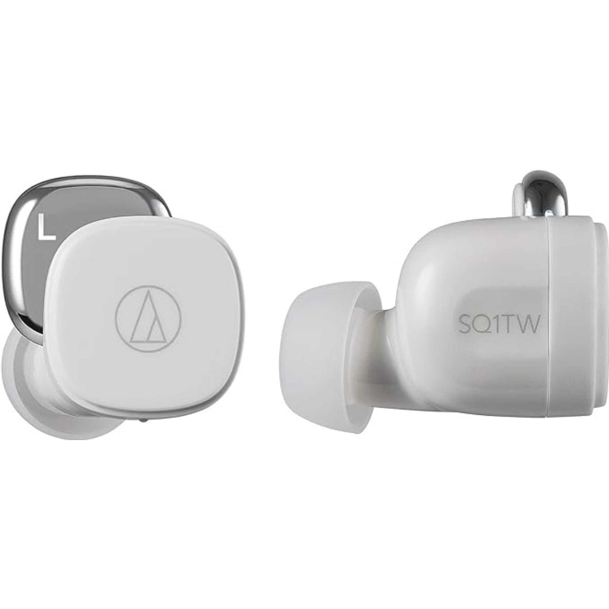 Audio Technica ATH-SQ1TWWH Bluetooth Wireless Earbuds - White