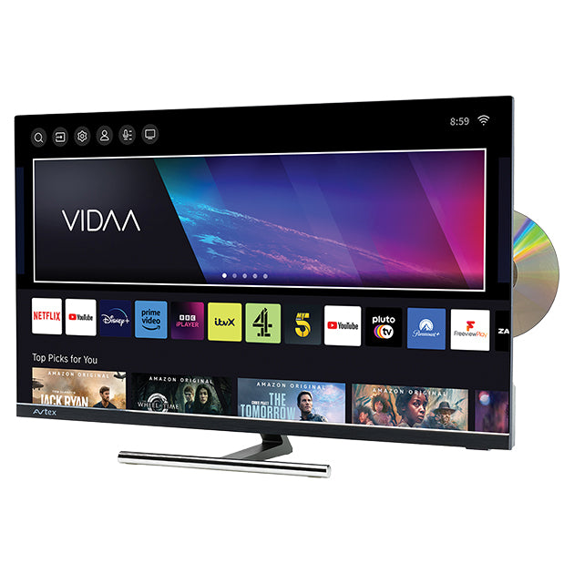 (DNO) 21.5Inch VIDAA SMART LED TV 12/24/240VOLT W DVD