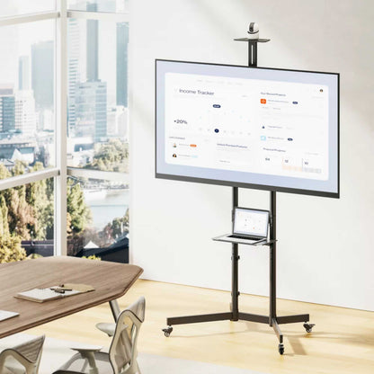 AVF APTC6100 PRO Height Adjustable Mobile TV Cart - For TVs 37 70 and 70kg