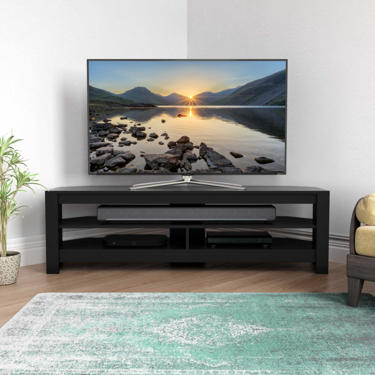 AVF CA140BO 1.4 TV Stand TV's Up To 65" - Black Oak
