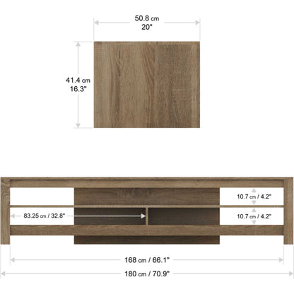 AVF CA180RGO Calibre 180cm TV Stand - Rustic Sawn Oak