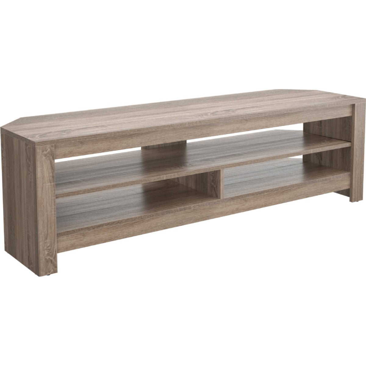 AVF CAS140GO Calibre Sound TV Stand with Sliding Shelf Up To 65" - Rustic Sawn Oak