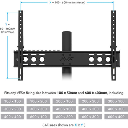 AVF EASL925A Easel TV Stand with TV Mount 37-65" - 4 Colour Settings