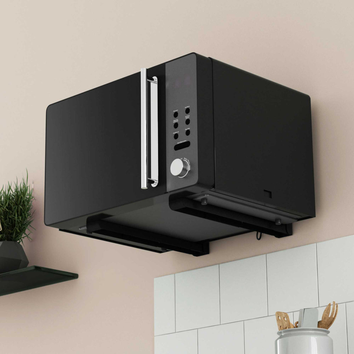 AVF EM60B Universal Microwave Bracket - Black