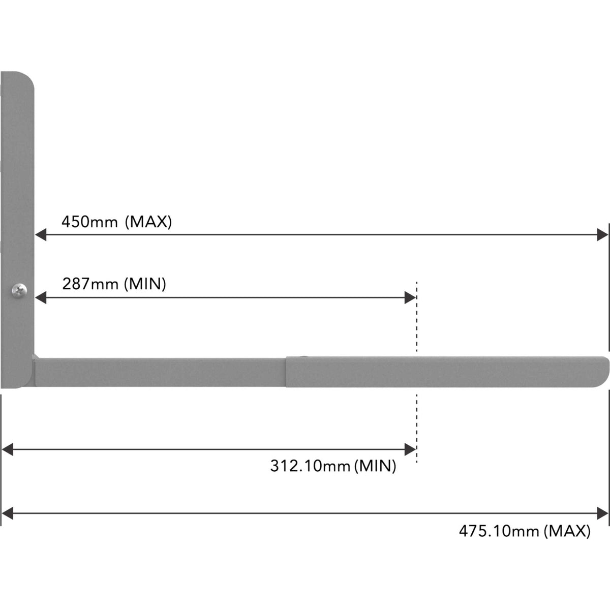 AVF EM60S Universal Microwave Bracket - Silver