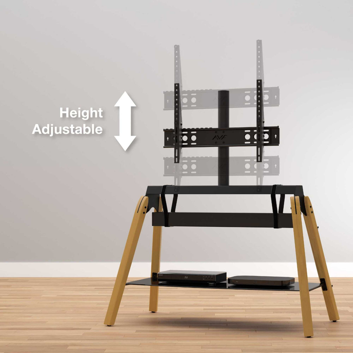 AVF FSL1120HOQLWB-2 Hoxton Quad TV Stand - Light Wood