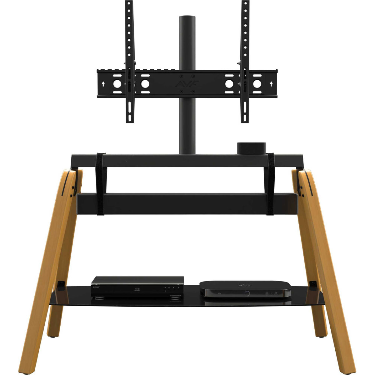 AVF FSL1120HOQLWB-2 Hoxton Quad TV Stand - Light Wood