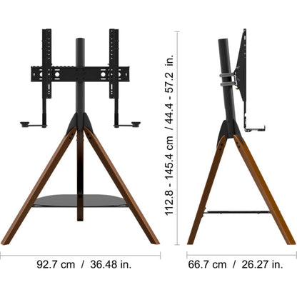 AVF FSLK1001HOXDWB Hoxton Sound Tripod TV & Soundbar Stand 32-70" - Dark Wood