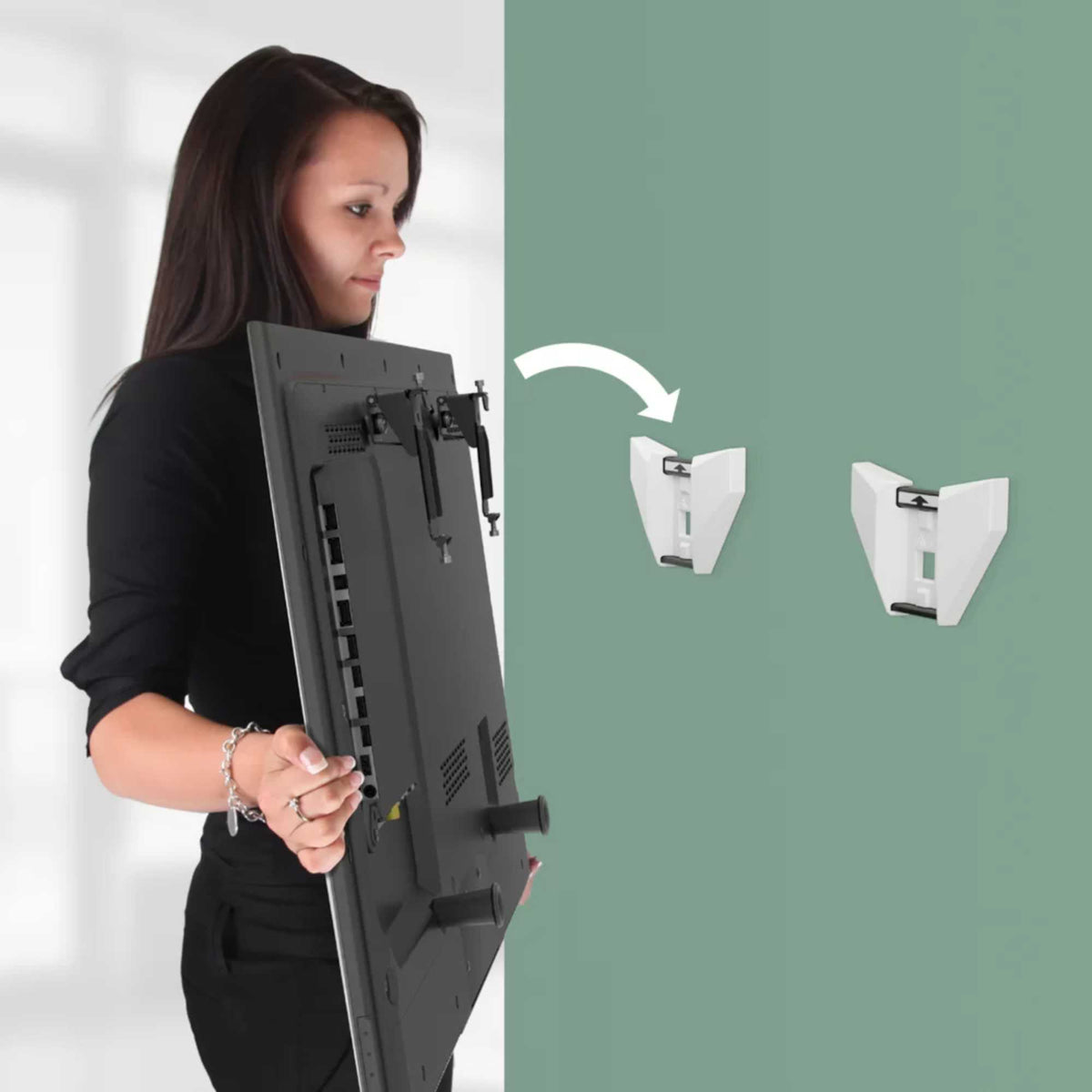 AVF ZML8750 Flat to Wall Premium Any Wall TV Mount