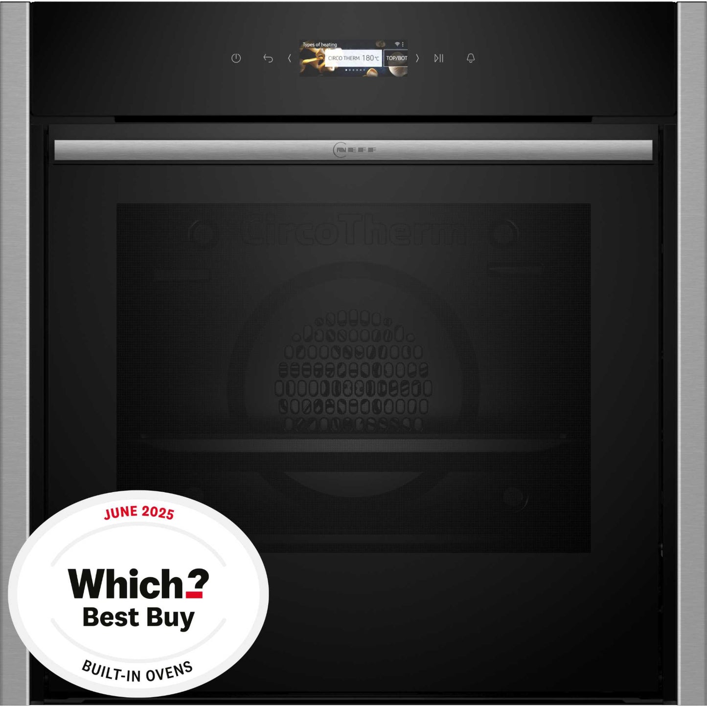 NEFF N 70 B54CR71N0B Slide&Hide Built-In Smart Single Oven - Stainless Steel
