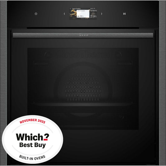 NEFF N 90 B64CS71G0B Slide&Hide Built-In Smart Single Oven - Graphite Grey