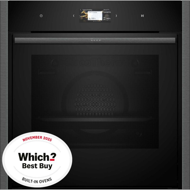 NEFF N 90 B64CS71G0B Slide&Hide Built-In Smart Single Oven - Graphite Grey