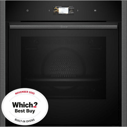 NEFF N 90 B64CS71G0B Slide&Hide Built-In Smart Single Oven - Graphite Grey
