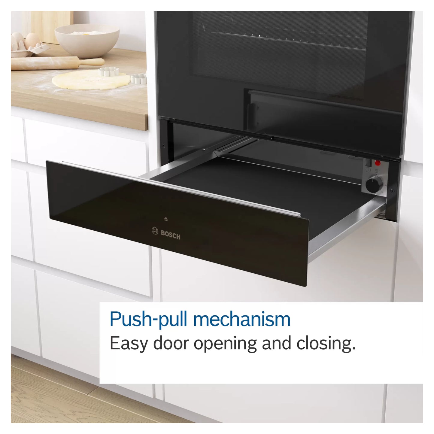 Bosch BIC7101B1B Series 8 Built-in Warming Drawer - Black