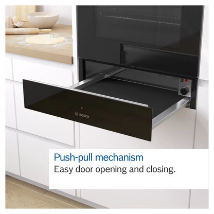 Bosch BIC7101B1B Series 8 Built-in Warming Drawer - Black