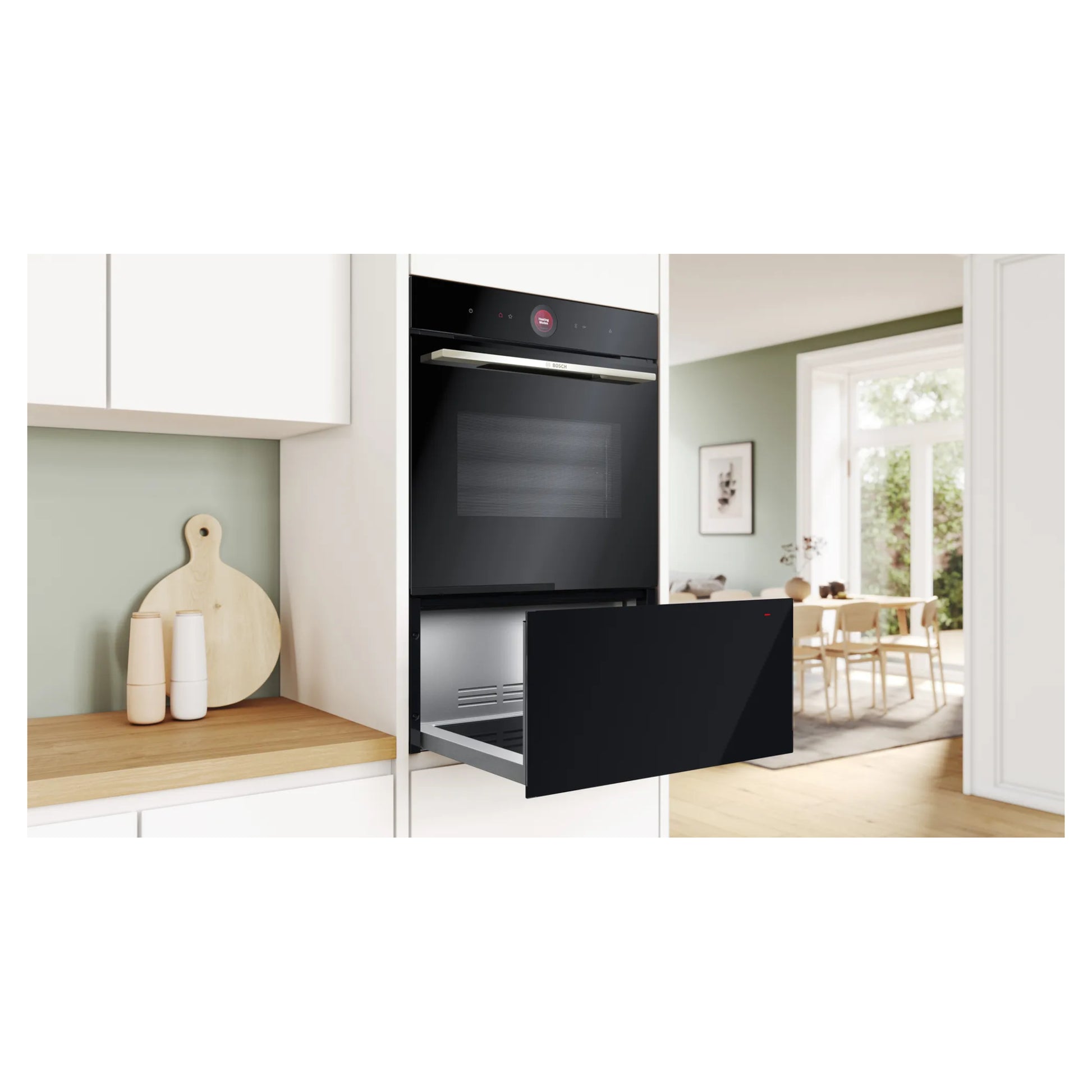 Bosch BID7101B1B Series 8 Built-in Warming Drawer - Black