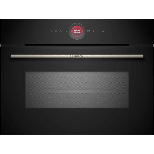 Bosch Series 8 CMG7241B1B Built-In Smart Single Oven with Microwave Function - Black