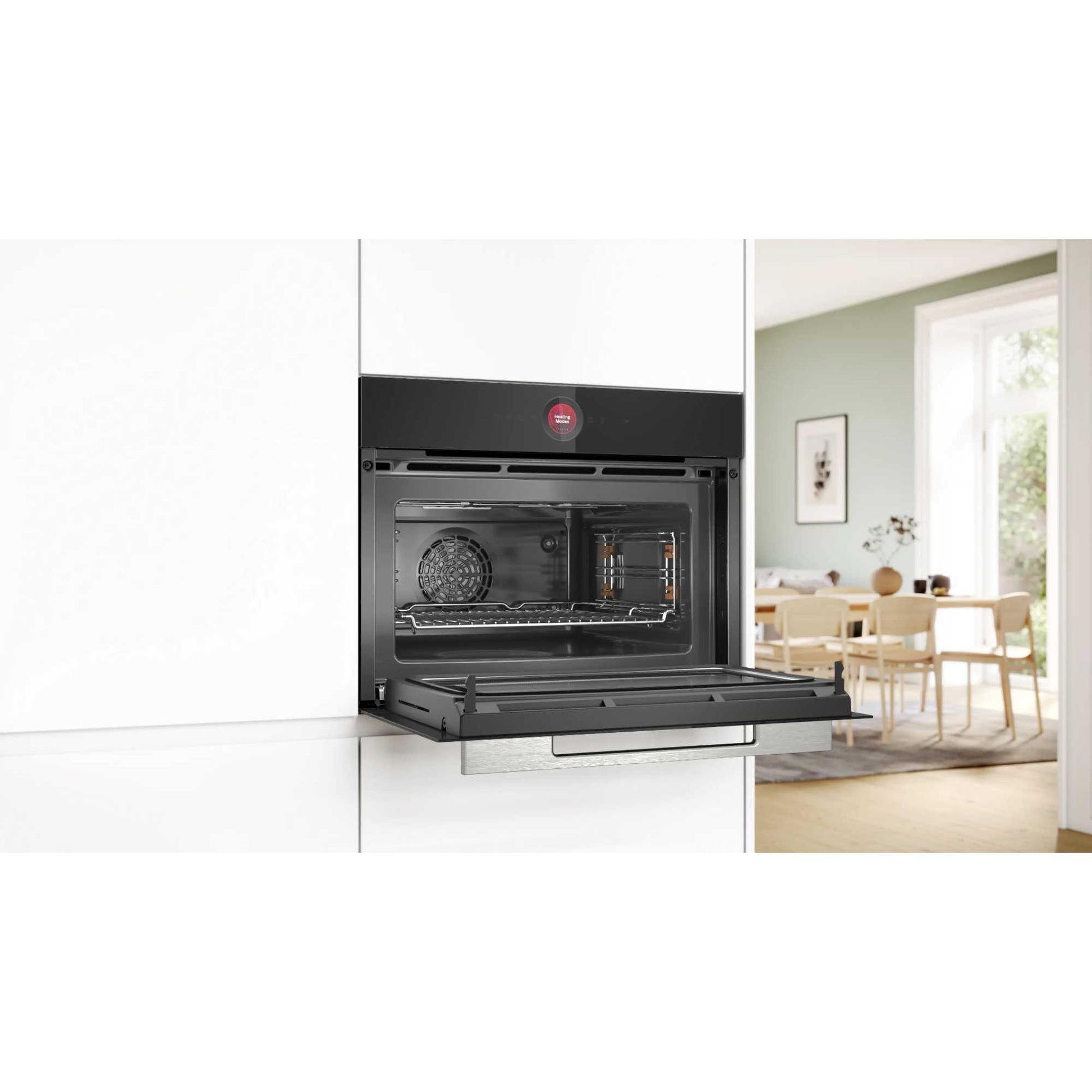Bosch Series 8 CMG7241B1B Built-In Smart Single Oven with Microwave Function - Black