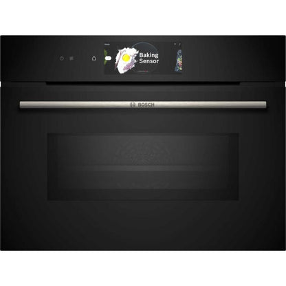 Bosch Series 8 CMG778NB1 Built-In Compact Oven with Microwave Function - Black