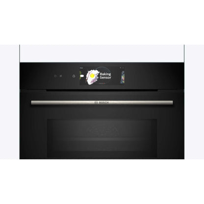 Bosch Series 8 CMG778NB1 Built-In Compact Oven with Microwave Function - Black