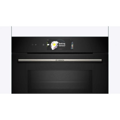 Bosch Series 8 CMG778NB1 Built-In Compact Oven with Microwave Function - Black