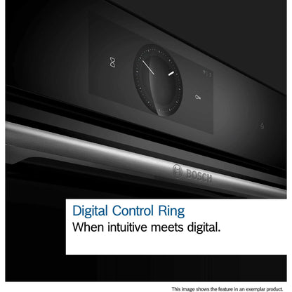 Bosch Series 8 CMG778NB1 Built-In Compact Oven with Microwave Function - Black