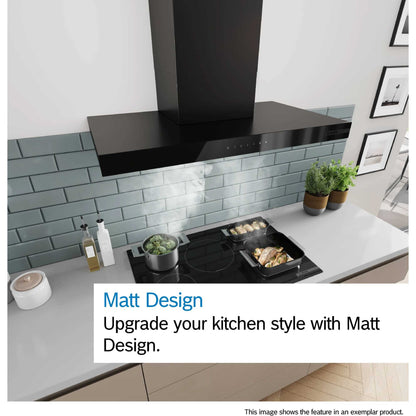 Bosch DWB65CC60B Series 4 60cm Wall-Mounted Cooker Hood - Matt Black
