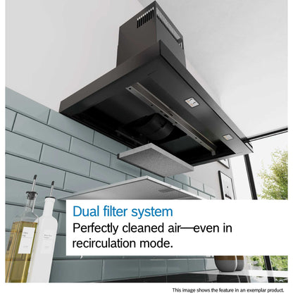Bosch DWB65CC60B Series 4 60cm Wall-Mounted Cooker Hood - Matt Black