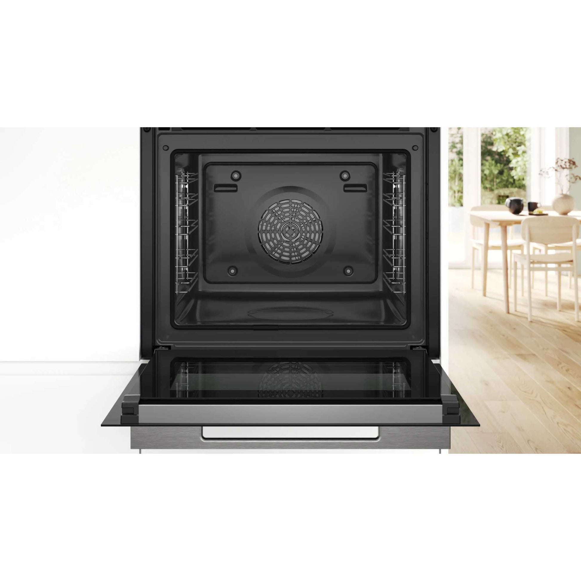 Bosch Series 8 HBG7741B1B Built-In Smart Single Oven with Air Fry Function - Black