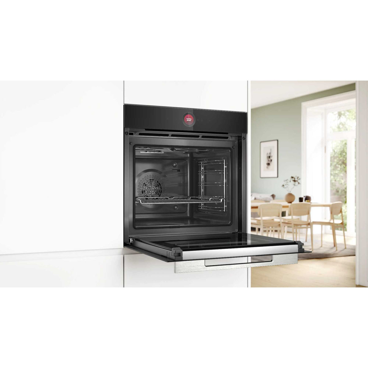 Bosch Series 8 HBG7741B1B Built-In Smart Single Oven with Air Fry Function - Black